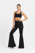 Flared Yoga Pants – Black