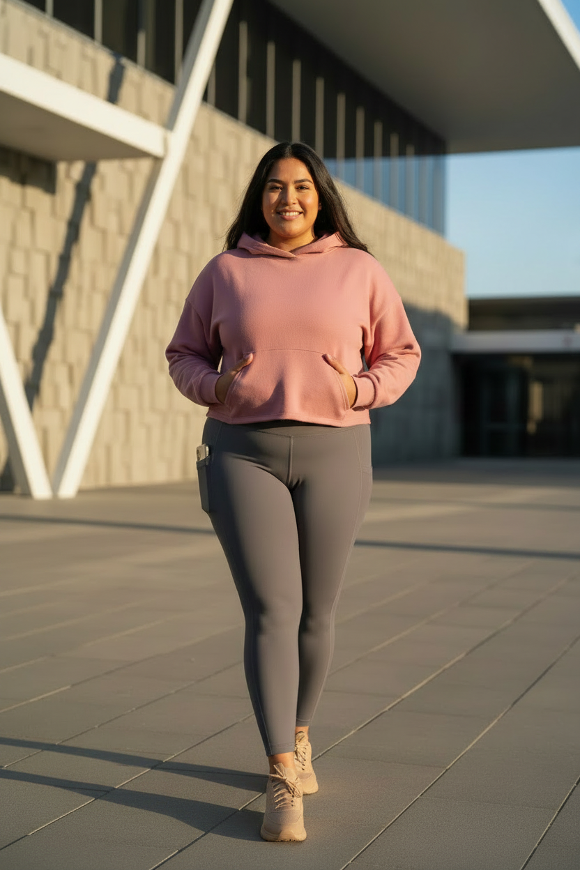High-Waist Butt-Lifting Leggings - Gray, Size 3XL, Lynnmall