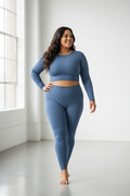 Padded Sports Top – Navy lighter, new pose