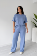 Periwinkle Blue Two-Piece Set - XL Samoan Model