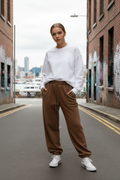 Velvet Harem Pants - Brown